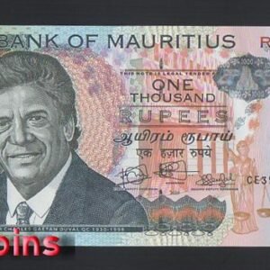 1210-1 B1210-MAURITIUS-2010-2022模里西斯(毛里求斯)紙幣1000Rupees(B)