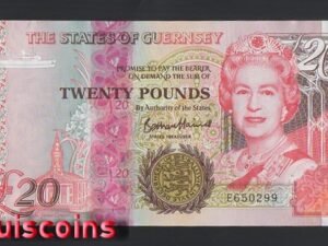 1217-1 B1217-GUERNSEY-2023根西島紙幣,20 Pounds(B)