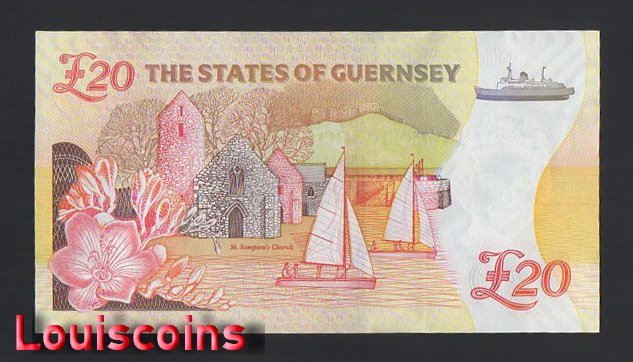 1217-2 B1217-GUERNSEY-2023根西島紙幣,20 Pounds(B)