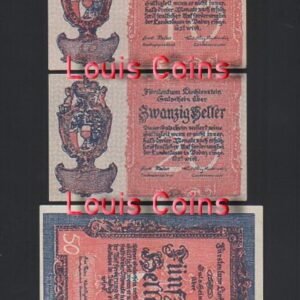 848-1 B848-LIECHTENSTEIN-ND (1920)列支敦士敦紙幣(B)