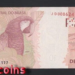 1242-1 B1242-BRAZIL-2010巴西紙幣-10 Reais(B)