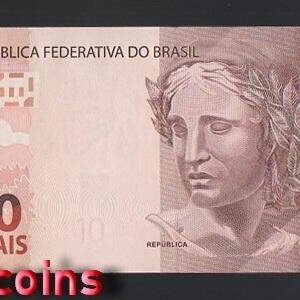 1242-2 B1242-BRAZIL-2010巴西紙幣-10 Reais(B)