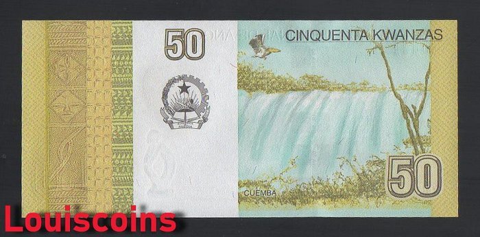 1244-2 B1244-ANGOLA-2012安哥拉鈔票-50 Kwanzas(356)